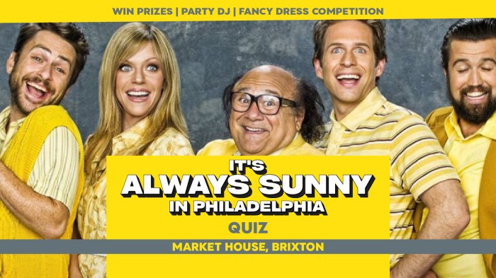 Its always sunny in philadelphia trivia