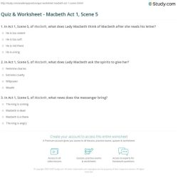 Macbeth act 1 study guide