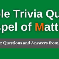 Matthew bible quiz questions and answers pdf